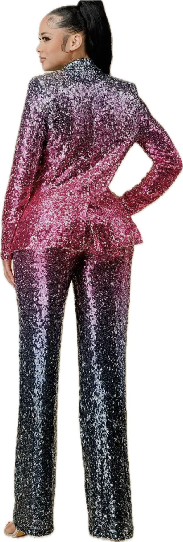 Sequin Ombre Blazer