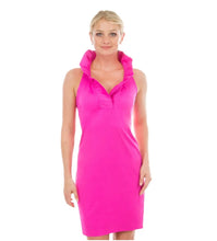 Load image into Gallery viewer, Gretchen Scott Jersey Sleeveless Ruffneck Dress-Solid