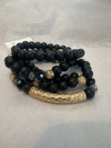 Meghan Browne Hayes Black Bracelet