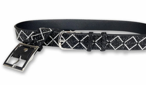 Jacqueline Kent Black/Silver Belt