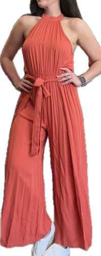 Jumpsuit Wide Leg Rust