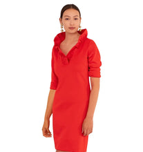 Load image into Gallery viewer, Gretchen Scott Ruffneck Dress-Solid