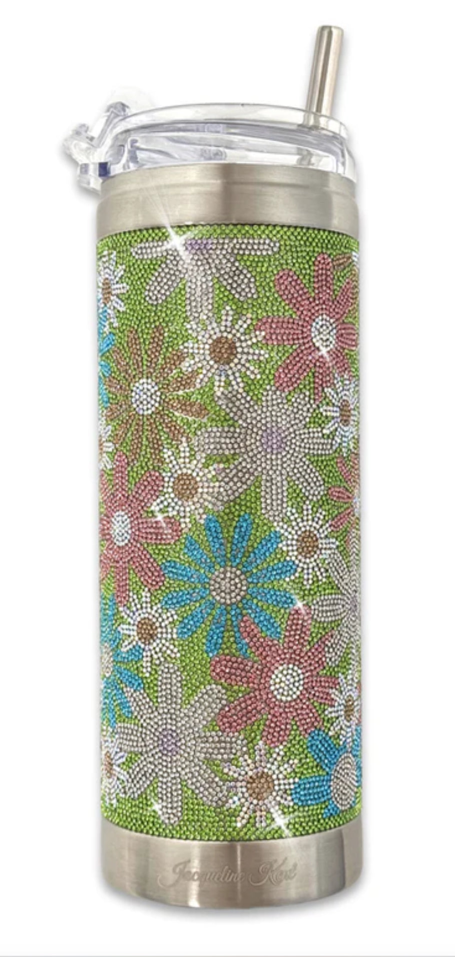 Jacqueline Kent Tumbler Flower Power Green