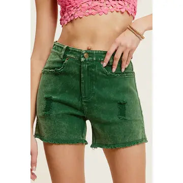 Denim Shorts Colors Mineral Wash