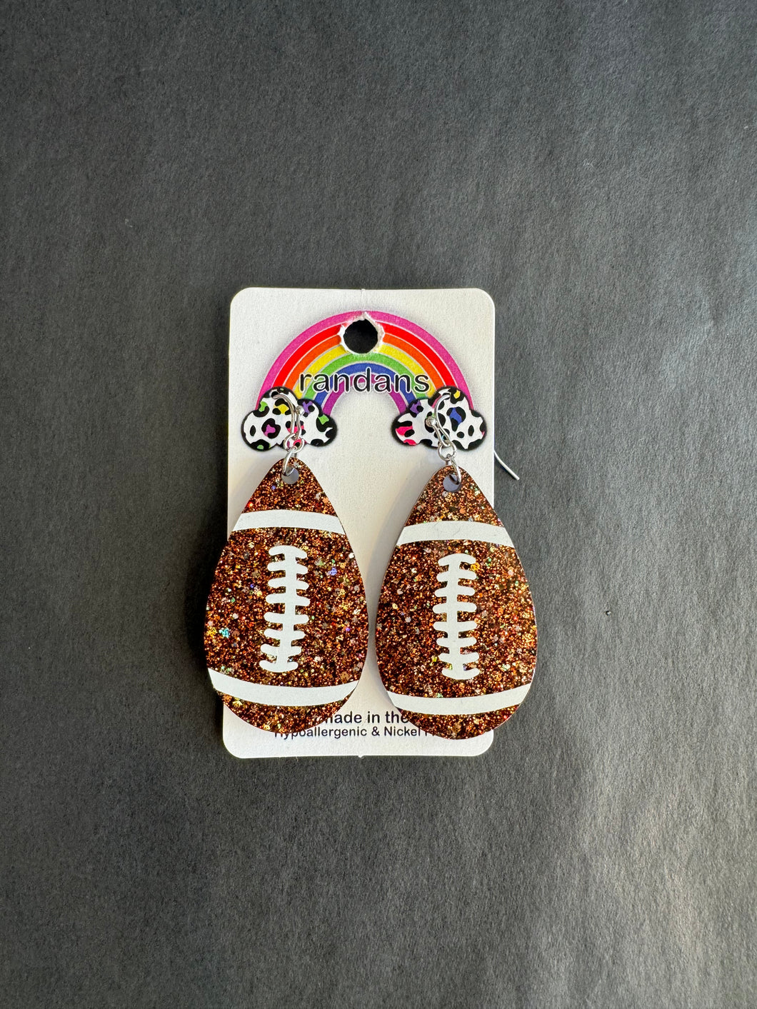 Randan Earrings Sparkle Football