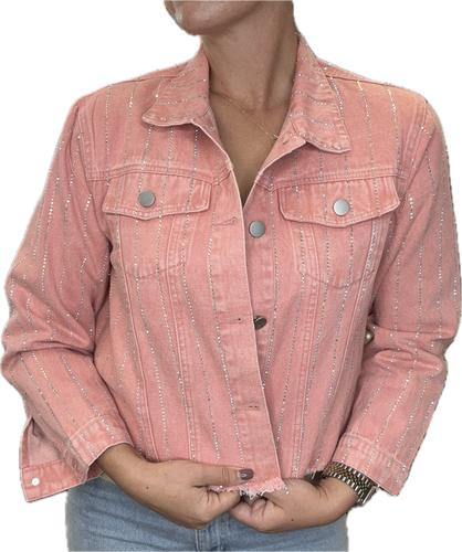 Pink Denim Jacket