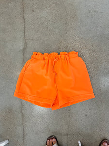 Ruffle Elastic Waist Shorts