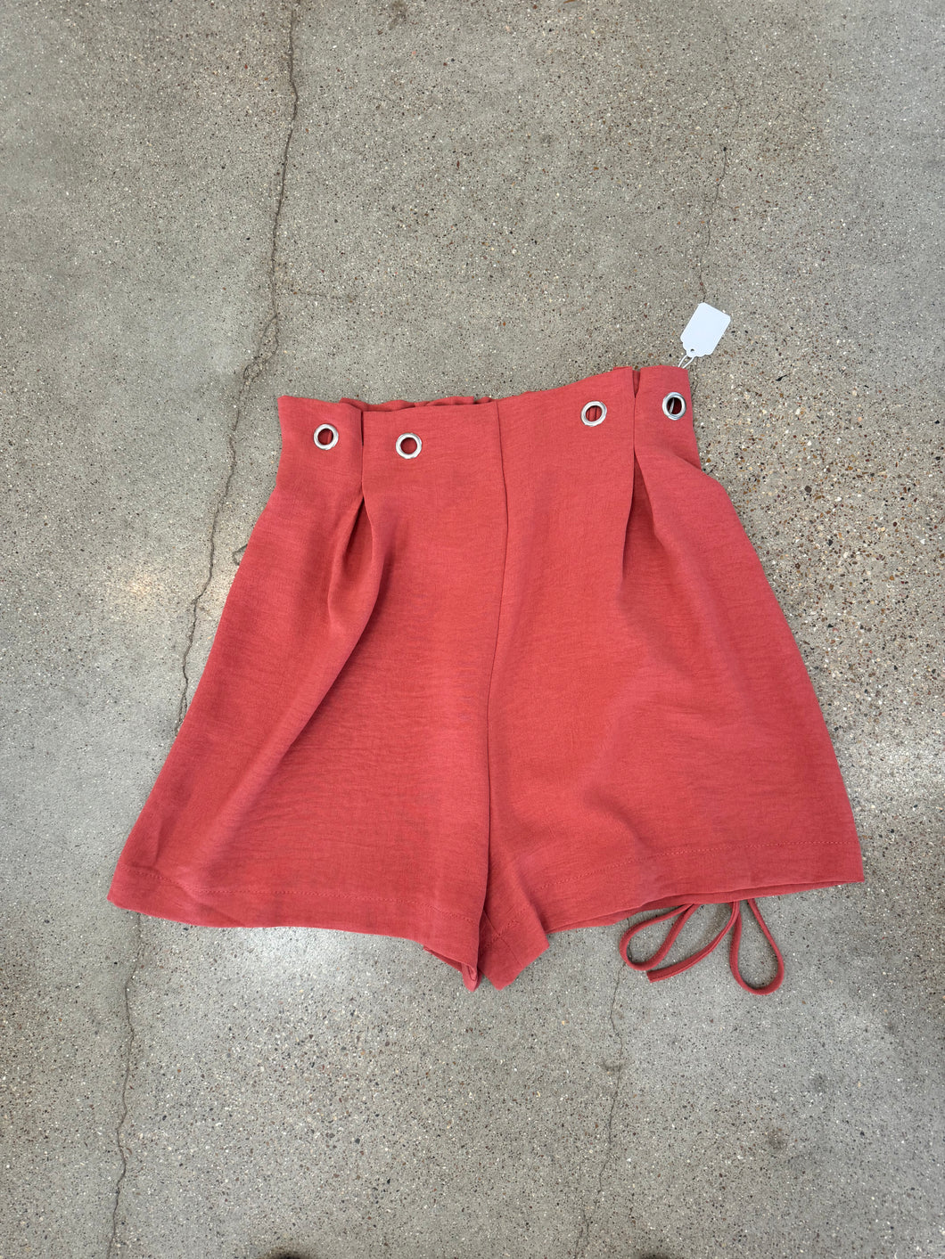 High Waisted Shorts Rust