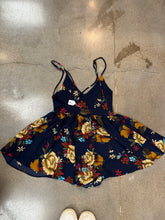 Load image into Gallery viewer, Navy floral romper