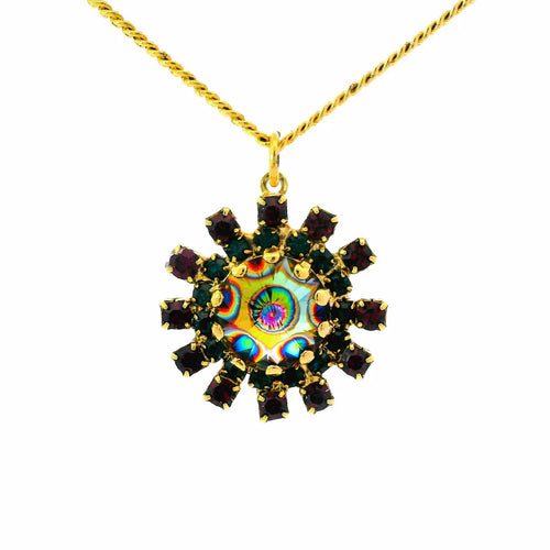 Tova Blaire Necklace Dark\ Peacock/gold