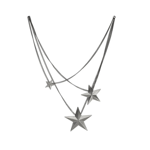 Tova Brazil 3 Star Antique Silver Necklace