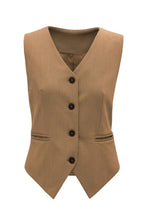 Load image into Gallery viewer, Pocketed Button Up Vest