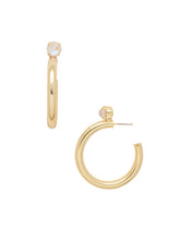 Load image into Gallery viewer, Keeley Studded Hoop Earrings