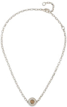 Load image into Gallery viewer, FRENCH KANDE LOIRE SWAROVSKY ANNECY NECKLACE SILVER