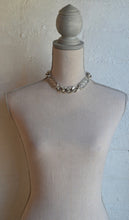 Load image into Gallery viewer, FRENCH KANDE SILVER BEVEL CHAIN WITH TWIN LILLE MEDALLIONS