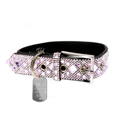 Jacqueline Kent Diamonds in the Ruff Pink Dog Collar