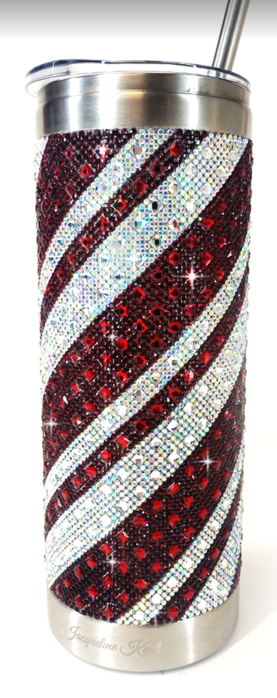 Jacqueline Kent Candy Cane Tumbler