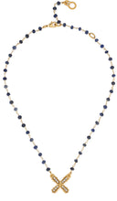Load image into Gallery viewer, French Kande Micro Sodalite French Kiss Necklace