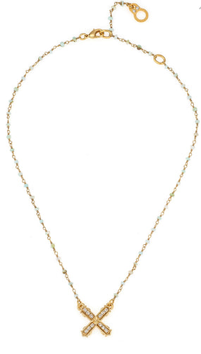French Knade Micro Peruvian Opal French Kiss Necklace