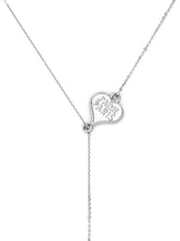 Load image into Gallery viewer, French Kande Coeur Lariat Silver