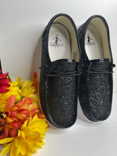 Black Glitter Kayak Shoes