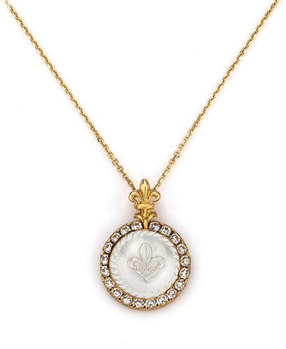 French Kande Gold Mixed La Rochelle Necklace with Choice of Medallion