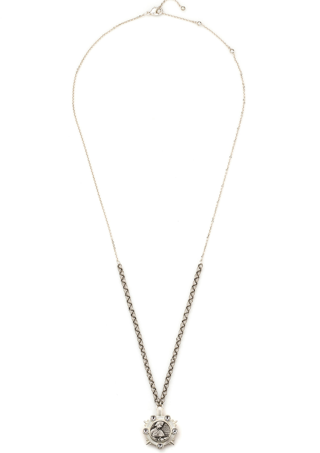 French Kande Rolo Marmonde Necklace Silver