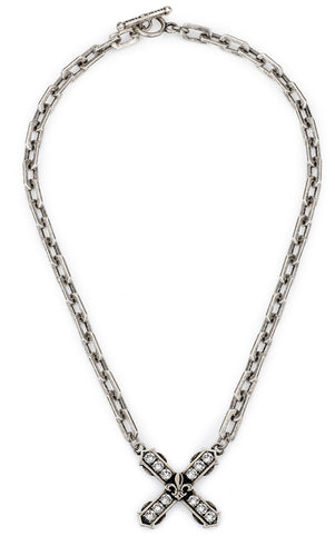 French Kande Honfleur Chain with Euro Crystal French Kiss Pendent