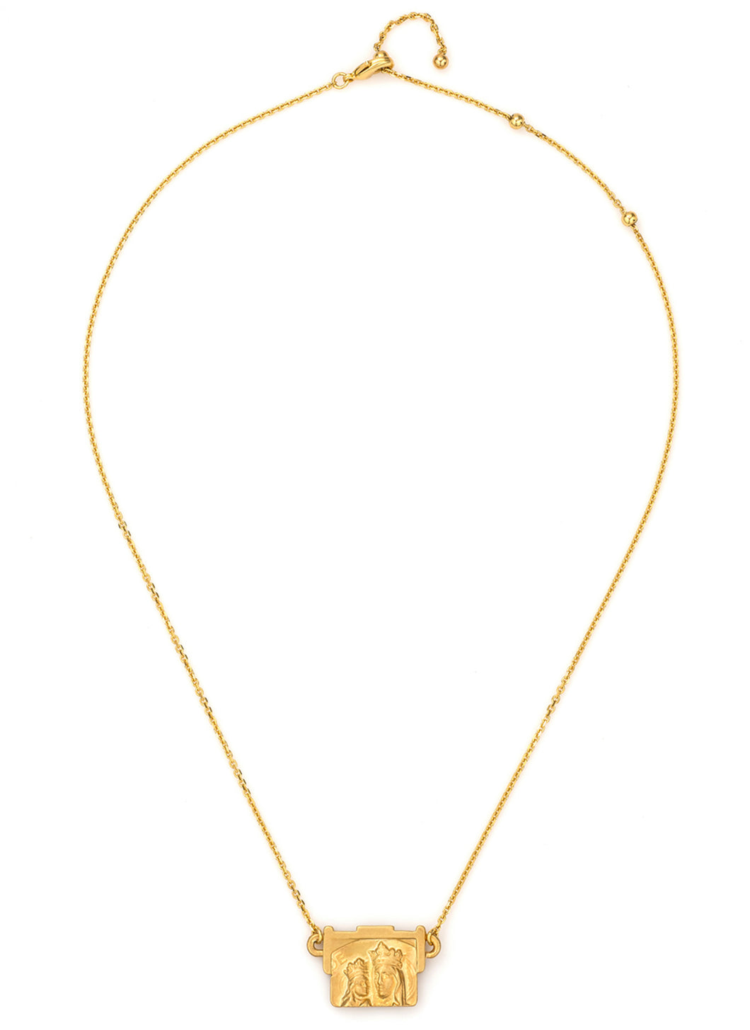 French Kande St. Anne Gold Necklace