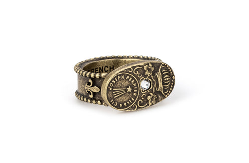 French Kande Brass Cuvee Ring