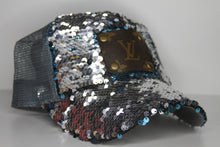 Load image into Gallery viewer, Upcyled LV Flip Sequin Cap